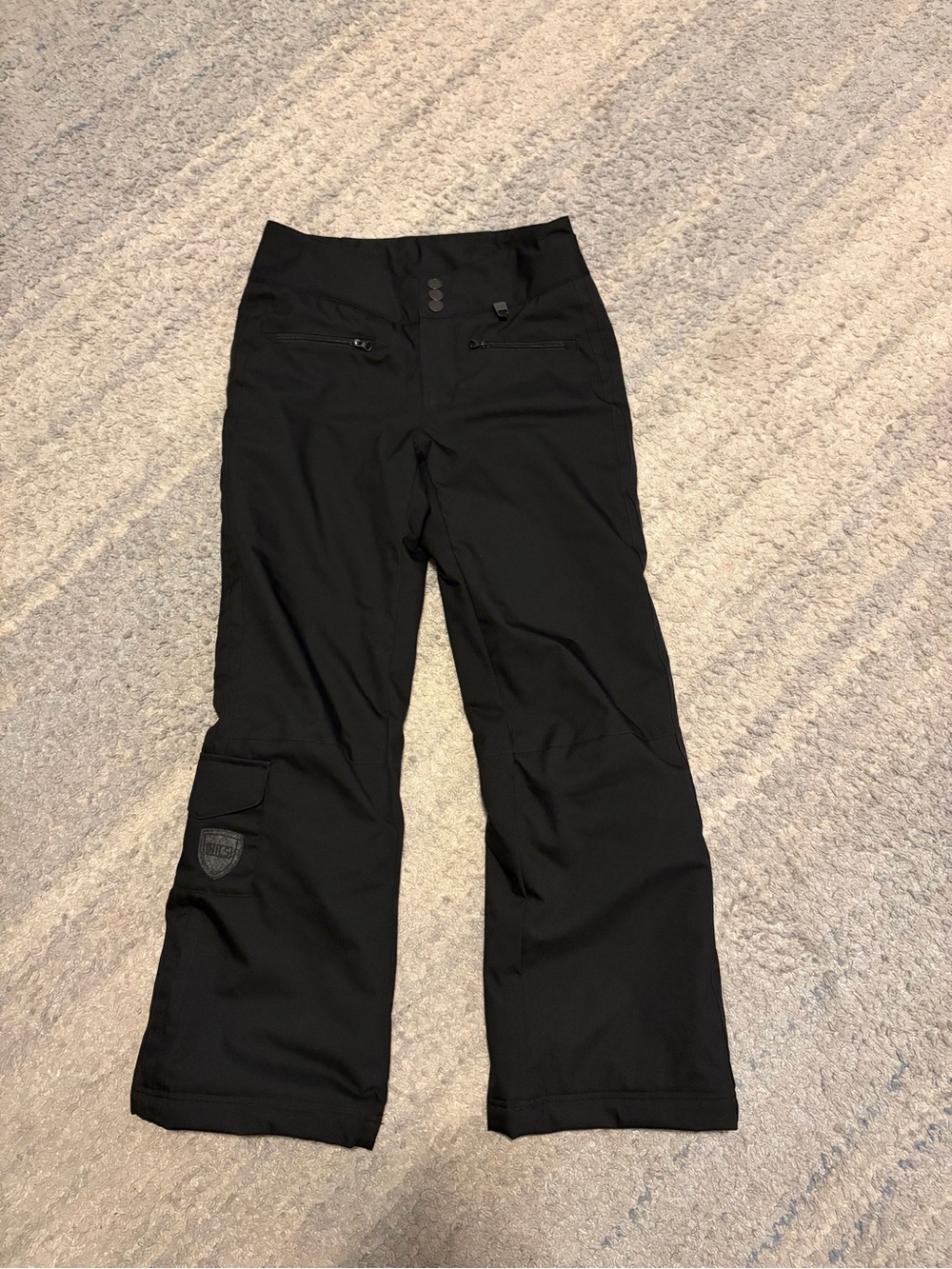 NILS Womens Ski Pants Size 4 Black Thermolite Insulated Waterproof Snowboard⁠